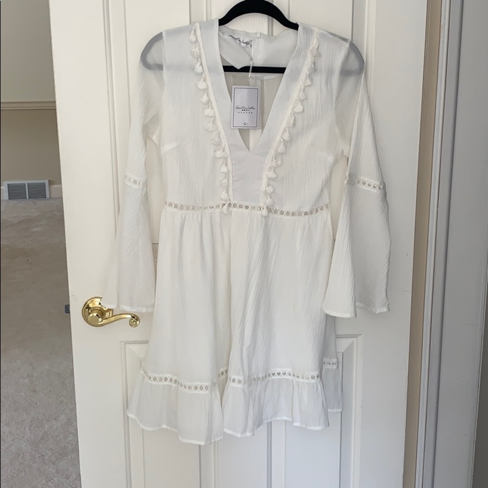 Ivory resort dress/coverup! Size Large
